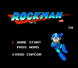 Rockman Deft Title Screen